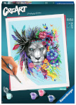 Ravensburger maalimiskomplekt CreArt lion boho