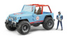 BRUDER auto Jeep Cross Country Racer with figure sinine 