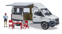 BRUDER matkaauto Camper MB Sprinter with figure and accessory valge