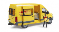 BRUDER kaubaauto MB Sprinter DHL with figure and accessory