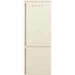 Smeg külmik FA8005RPO5 Colonial, 195cm, 41dB, elektrooniline juhtimine, parem, kreem/messing, 344/137 l