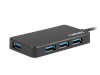 Natec USB-jagaja USB 3.0 HUB, Silkworm, 4-Port, must