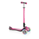 Globber tõukeratas Elite Deluxe Light Wheels LED-tuledega, roosa (444-410)