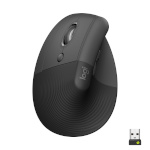 Logitech juhtmevaba hiir Lift Vertical Ergonomic Mouse, vasakukäeline, must