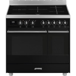 Smeg elektripliit C92IPBL91 , 5 x induktsioon, 2 x elektriahi, pürolüüs, 90cm, must