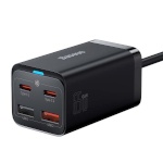 Baseus kiirlaadija GaN3 Pro, 2xUSB-C, 2xUSB, 65W, must