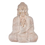 Ibergarden dekoratiivne aiakuju Buddha valge/kuldne Polüresiin (23,5x49x36cm)