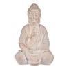 Ibergarden dekoratiivne aiakuju Buddha valge/kuldne Polüresiin (24,5x50x31,8cm)