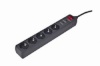 EnerGenie pikendusjuhe Surge Protector SPG5-C-5/ 1.5 m/ 5 Sockets/ must