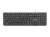 Natec klaviatuur Keyboard Trout Slim must USB CZ/SK