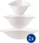 Villeroy & Boch Vapiano Trio Bowl, 6-osaline, valge