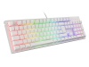 Genesis klaviatuur THOR 303 Gaming keyboard, RGB LED light, US, valge