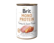 Brit koeratoit MONO PROTEIN Wet Dog Food Turkey with sweet potato 400g