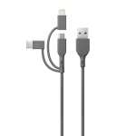 GP laadimiskaabel CY1N Charge & Sync Cable 1m 3in1 USB-A -> Micro/USB-C/Light