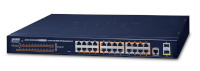 Planet switch GS-4210-24P2S network Managed L2/L4 Gigabit Ethernet (10/100/1000) Power over Ethernet (PoE) 1U sinine