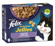 Purina Nestle kassitoit Purina Felix Sensations Mix Turkey, Mackerel, Lamb, Herring - Wet Cat Food- 12x85 g