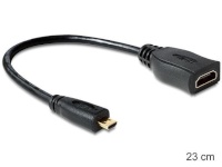 Delock kaabel High Speed HDMI with Ethernet - HDMI micro D male > HDMI A female