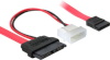 Delock kaabel SATA Slimline(F) -> SATA 7Pin + 2Pin power