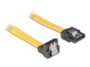 Delock kaabel SATA2 50 cm data , down/straight metal, yellow