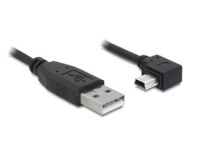 Delock kaabel USB 2.0-AM > USB mini-B 5pin male angled, 2m