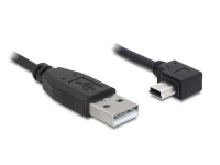 Delock kaabel USB 2.0-A male > USB mini-B 5pin male angled 0.5 m