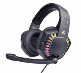 Gembird kõrvaklapid GHS-06 Gaming headset LED , must