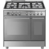 Smeg gaasipliit CG92PX9 Mista, 5 x gaas, 2 x elektriahi, pürolüüs, 90 cm, roostevaba-teras