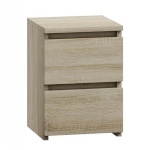 Top E Shop öökapp M2 SONOMA nightstand/bedside table 2 drawers Oak