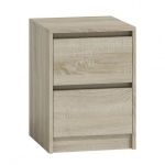 Top E Shop öökapp K2 SONOMA nightstand/bedside table 2 drawers Oak