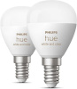 Philips nutipirnid Hue White and Color Ambience Luster Smart Lamp, E14, 5,1W, 470lm, 2200-6500 K, 2tk