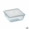 Pyrex kandiline lõunasöögi karp kaanega Cook&freeze 850ml 14x14cm läbipaistev Klaas Silikoon (6tk)