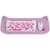 Canyon klaviatuur HSET-W6 +Mouse Kitty Edition AAA+АА Wireless Pink