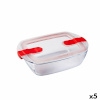 Pyrex hermeetiline lõunasöögi karp Cook&heat 1,1 L 24x15,5x7cm läbipaistev Klaas (5tk)