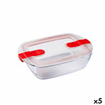 Pyrex hermeetiline lõunasöögi karp Cook&heat 1,1 L 24x15,5x7cm läbipaistev Klaas (5tk)