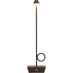 Broggi Lampada Bugia corten rechargeable