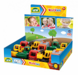 Lena vehicles Workies assortment 5 vehicles Display 10 arts