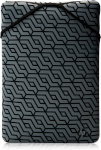 HP sülearvutikott 14 Reversible Sleeve, Sanitizable – must, Geometric pattern