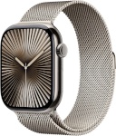 Apple Watch Series 10 46mm GPS + Cellular Natural Light Titanium Case and Milanese Bracelet, S/M, titaan/roostevaba