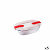 Pyrex hermeetiline lõunasöögi karp Cook & Heat Ristkülikukujuline 400ml 17x10x5cm läbipaistev Klaas (5tk)