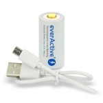 everActive patarei Rechargeble 16340 3,7V Li-ion 700 mAh micro USB