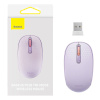 Baseus kaitseklaas Wireless mouse F01B Tri-mode 2.4G BT 5.0 1600 DPI lilla