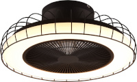 Trio Wiz Sandfjord ventilaatorlagi, 3420 lm, 2700-6500 K, LED 30 W, mattmust