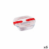 Pyrex hermeetiline lõunasöögi karp Cook & Heat 15x12x4cm 350ml läbipaistev Klaas (6tk)