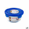 Pyrex hermeetiline lõunasöögi karp Cook & go 15,5x15,5x8,5cm sinine 700ml Klaas (6tk)