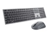 Dell klaviatuur Premier Multi-Device Keyboard and Mouse | KM7321W | Wireless | Ukrainian | Titanium hall | 2.4 GHz, Bluetooth 5.0