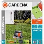 Gardena vihmuti OS 140 Complete Set with Pop-Up Square Sprinkler, hall/oranž