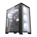 Darkflash arvutikorpus DRX70 GLASS + 4 RGB fans (must)