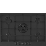 SMEG pliidiplaat PX375MB Classic, 5 x gaas, 72,5cm, matt must