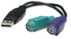 MANHATTAN adapter 1-Port Dual PS/2 -> USB 15cm must Retail