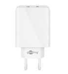 Goobay 61674 Dual USB-C PD Fast Charger (30 W), valge Goobay